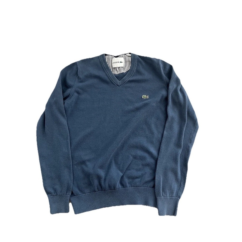 Vintage IZOD Lacoste Pullover Sweater Size Small S Navy-Blue